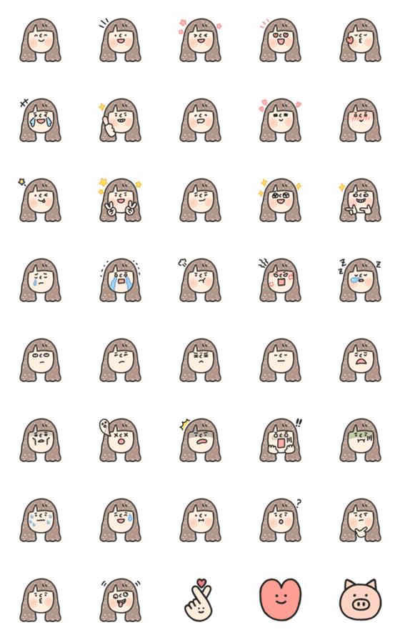 [LINE絵文字]ASUAN's emojiの画像一覧