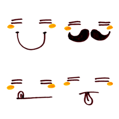 [LINE絵文字] Cute funny emoji Vol.75の画像