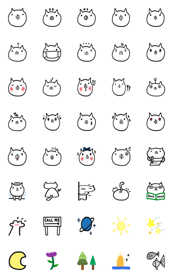 [LINE絵文字]Little Catの画像一覧