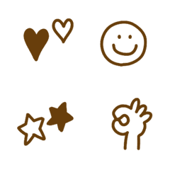 [LINE絵文字] シンプル☆絵文字の画像
