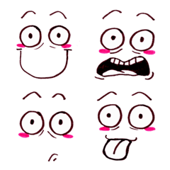 [LINE絵文字] Cute funny emoji Vol.81の画像