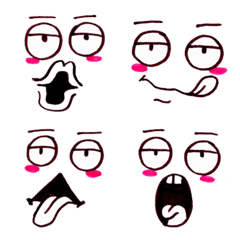 [LINE絵文字] Cute funny emoji Vol.83の画像