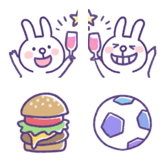 [LINE絵文字] うさぎのくらしの絵文字 2の画像