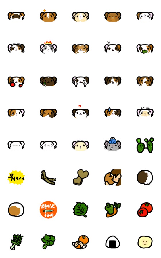 [LINE絵文字]もるもっ島3 Emojiの画像一覧