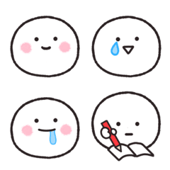 毎日使える！まる顔絵文字の絵文字メイン画像