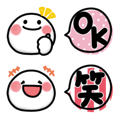 まるいかお＆吹き出し絵文字の絵文字メイン画像