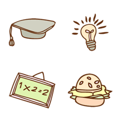 [LINE絵文字] School cute iimojiiの画像