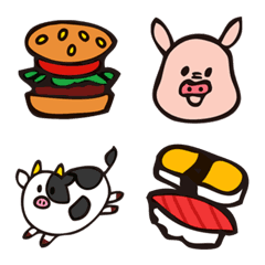 食べ物と動物さんの絵文字メイン画像