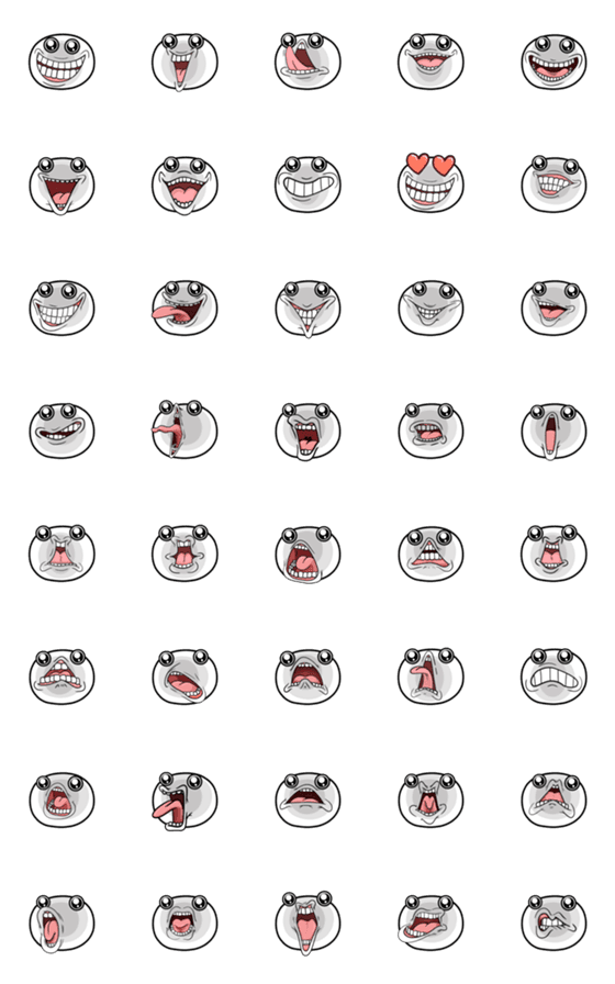 [LINE絵文字]TaBawKrean Emojiの画像一覧
