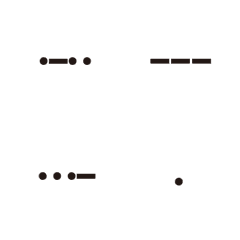 Morse code ABC＆123の絵文字メイン画像