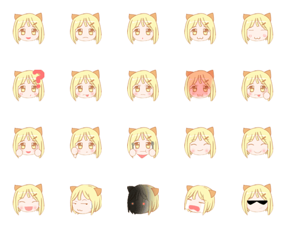 [LINE絵文字]Miho Cute expressionの画像一覧