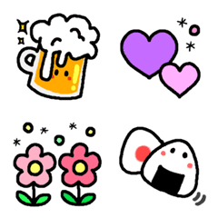 毎日使える可愛い絵文字の絵文字メイン画像
