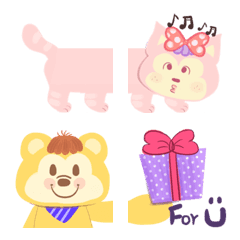 [LINE絵文字] Macaron Katcat emojiの画像