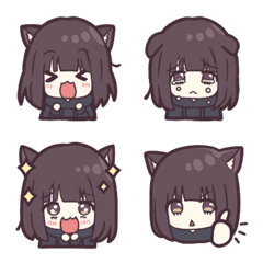 [LINE絵文字] 猫系メンヘラちゃん。の絵文字。の画像