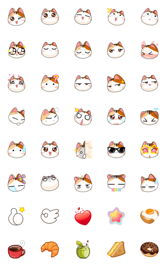 [LINE絵文字]Gojill The Meow Emoji V.2の画像一覧