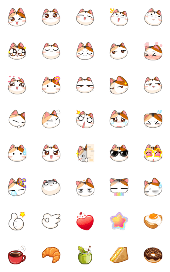 Gojill The Meow Emoji V.2のLINE絵文字|画像、情報など