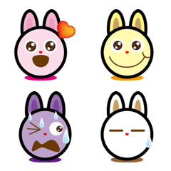 [LINE絵文字] Bunny love greetingの画像