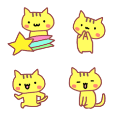 [LINE絵文字] ☆ねこ☆の絵文字の画像