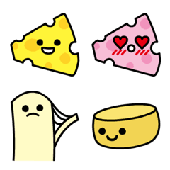 [LINE絵文字] チーズのえもじの画像