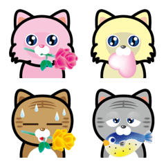 [LINE絵文字] Meow！Meow！loves youの画像