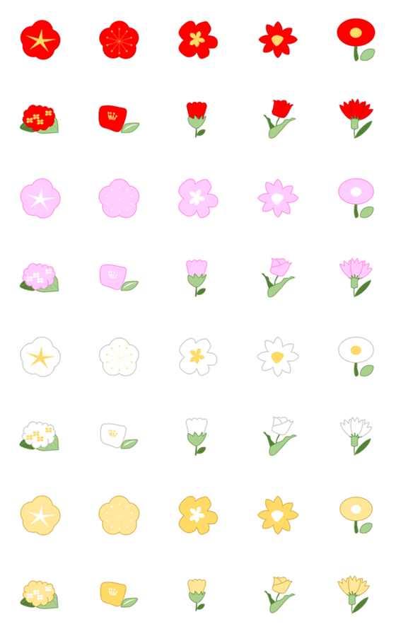 [LINE絵文字]お花の画像一覧