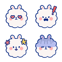 [LINE絵文字] Cute Alpaca Emojiの画像