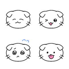 [LINE絵文字] たれみみねこ②の画像