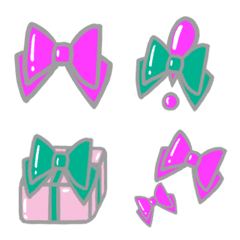 [LINE絵文字] ぷりっとリボンの画像