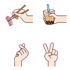 [LINE絵文字] Hand Emojiの画像
