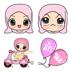 [LINE絵文字] Mona Hijab girl emojiの画像