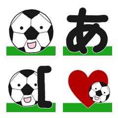 [LINE絵文字] ボールくん【サッカーボール】の画像