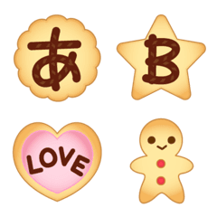 クッキーのかわいいデコ文字+絵文字の絵文字メイン画像