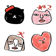 [LINE絵文字] クロネコヤマモト画伯のEMOJIの画像