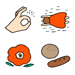 本の挿絵のようなの絵文字(日常)の絵文字メイン画像