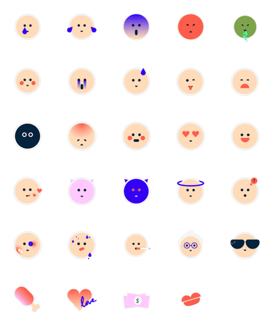 [LINE絵文字]The Emojisの画像一覧
