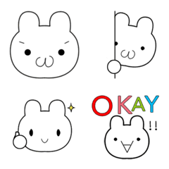 [LINE絵文字] 使いやすい☆うさコレ 絵文字の画像