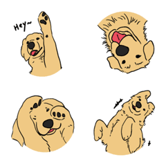 [LINE絵文字] Golden Retrieverの画像