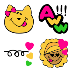 [LINE絵文字] chisqo colorful Emojiの画像