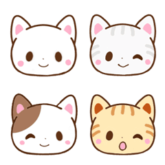 [LINE絵文字] ねことひよこの絵文字の画像