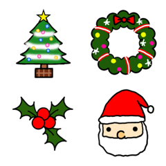 [LINE絵文字] 絵文字でクリスマスの画像