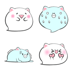 [LINE絵文字] ねこみみおばけ絵文字の画像