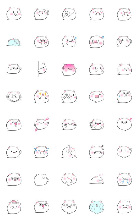 [LINE絵文字]ねこみみおばけ絵文字の画像一覧