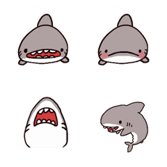 [LINE絵文字] サメ絵文字の画像