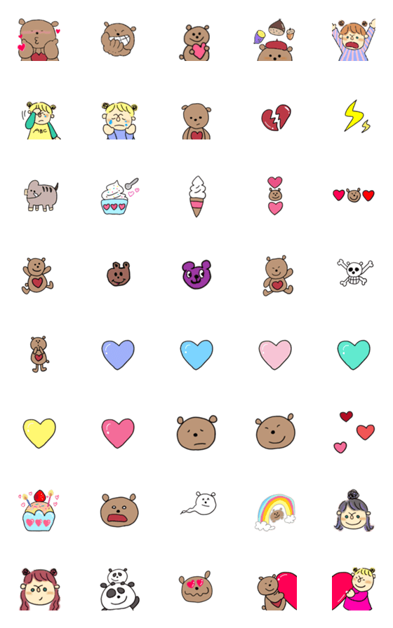 [LINE絵文字]ぷちすたんぴーず2の画像一覧