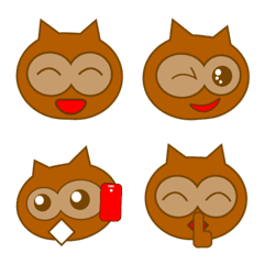 [LINE絵文字] Owl Tales-(emoji)の画像