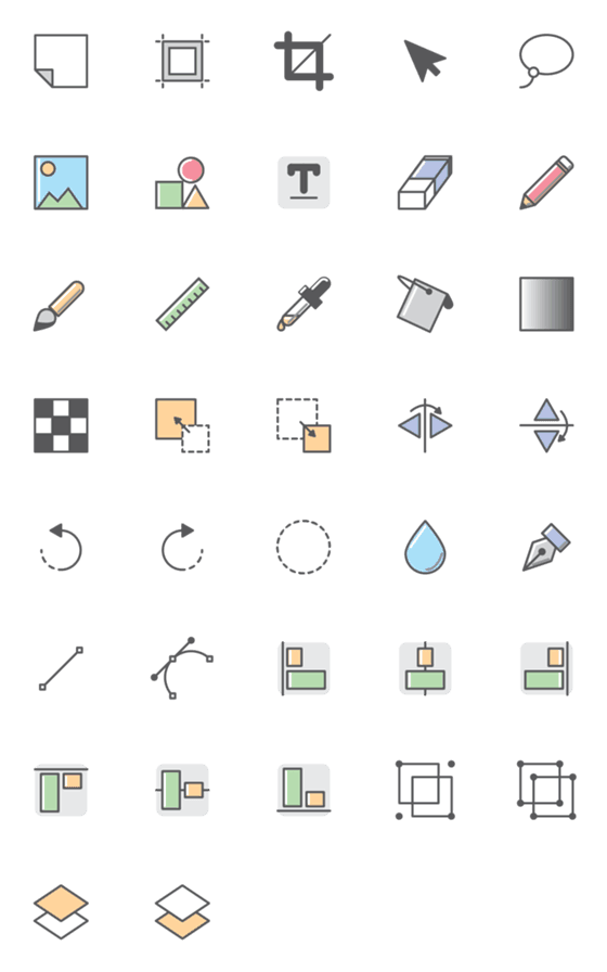 [LINE絵文字]Graphic Toolsの画像一覧