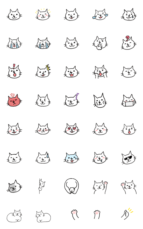 [LINE絵文字]絵文字のねこ氏の画像一覧