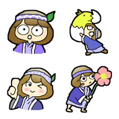 コロポックルの可愛い絵文字の絵文字メイン画像