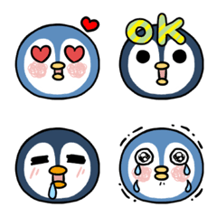 [LINE絵文字] penguin x2 -expressive faceの画像