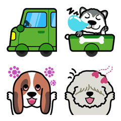 [LINE絵文字] Dog Familyの画像